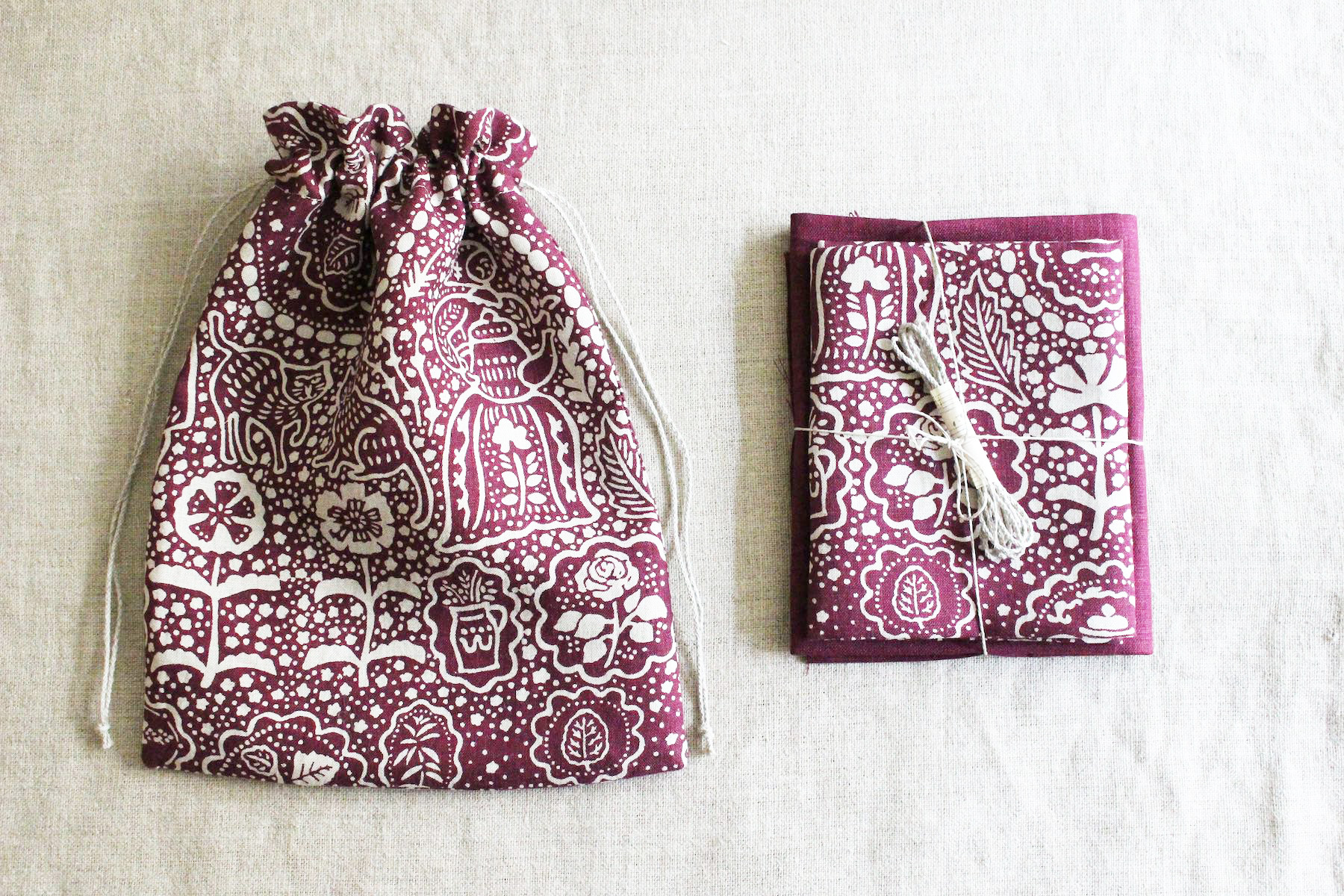 LINNET Printed linens リネット リネンプリント 関美穂子アーカイブ